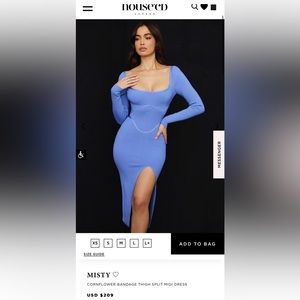 NWT House of CB Misty Dress size L